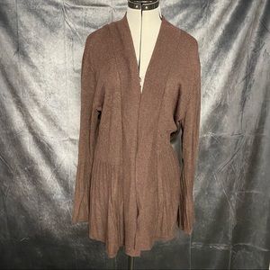 Apt. 9 Brown Bell Sleeve Cardigan XL